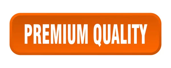 Botón Calidad Premium Calidad Superior Cuadrado Pulsador — Vector de stock