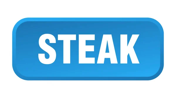 Biefstuk Knoop Steak Vierkante Drukknop — Stockvector