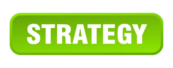 Botão Estratégia Estratégia Quadrado Botão —  Vetores de Stock