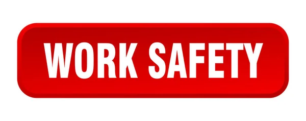 Work Safety Button Work Safety Square Push Button — Stock Vector
