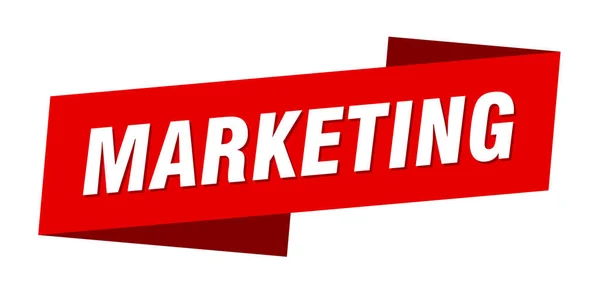 Modelo Banner Marketing Sinal Etiqueta Fita Comercialização — Vetor de Stock
