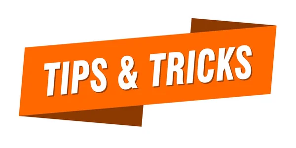 Tipps Tricks Banner Vorlage Tipps Tricks Zum Schilderband — Stockvektor