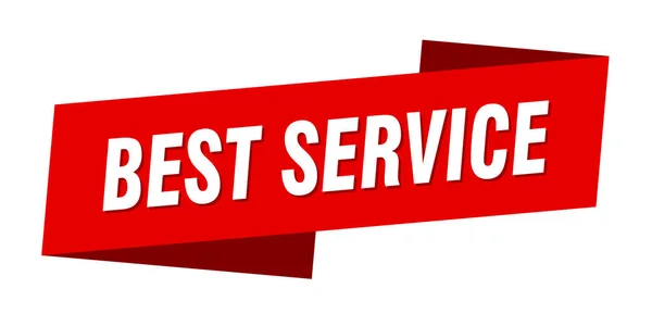 Bester Service Banner Vorlage Bester Service Band Etikettenschild — Stockvektor