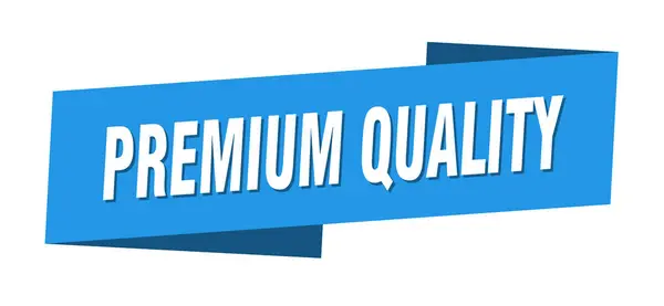 Premium Qualität Banner Vorlage Premium Qualitätsband Etikettenschild — Stockvektor