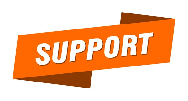 Supporto Banner Modello Supporto Nastro Etichetta Segno — Vettoriale Stock