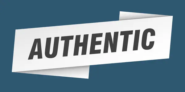 Authentische Banner Vorlage Authentisches Etikettenband — Stockvektor