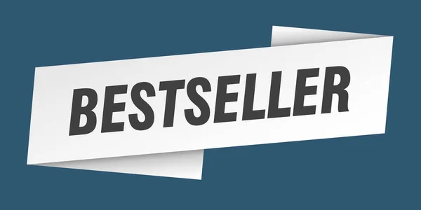 Modèle Bannière Best Seller Best Seller Ruban Étiquette Signe — Image vectorielle
