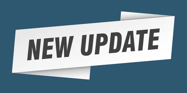 Nowy Szablon Banera Aktualizacji Nowy Znak Etykiety Wstążki Aktualizacji — Wektor stockowy