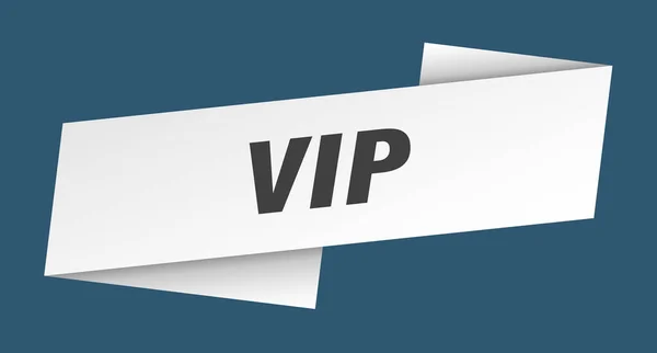 Vip Banner Vorlage Vip Ribbon Etikettenschild — Stockvektor