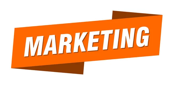 Modelo Banner Marketing Sinal Etiqueta Fita Comercialização — Vetor de Stock