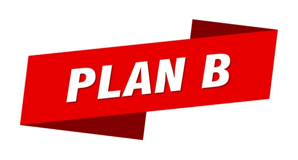 Bannervorlage Plan Plan Band Label Schild — Stockvektor