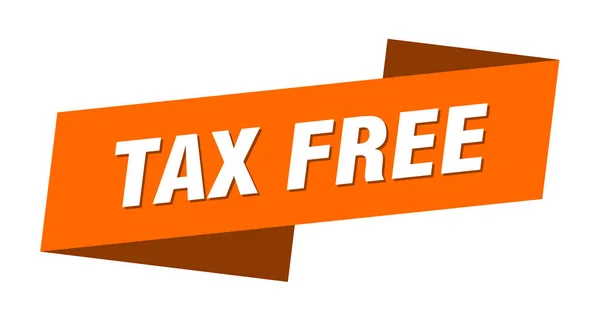 Баннер Tax Free Соблазняет Знак Маркировки Налога — стоковый вектор