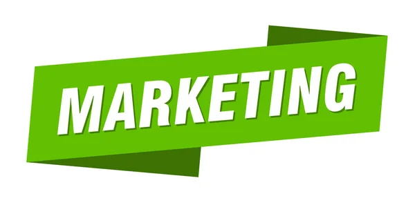 Modelo Banner Marketing Sinal Etiqueta Fita Comercialização —  Vetores de Stock