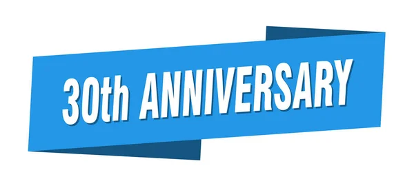 Plantilla Banner Del Aniversario Signo Etiqueta Cinta Aniversario — Vector de stock