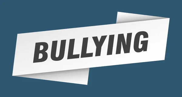 Πρότυπο Bullying Κορδέλα Πινακίδα Εκφοβισμού — Διανυσματικό Αρχείο