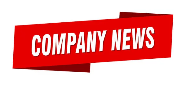 Banner Vorlage Für Unternehmensnachrichten Unternehmen News Band Etikettenschild — Stockvektor