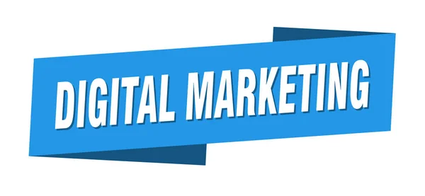 Banner Vorlage Für Digitales Marketing Digitales Marketing Etikettenband — Stockvektor