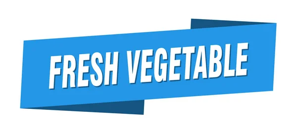 Banner Vorlage Für Frisches Gemüse Etikettenschild Für Frisches Gemüse — Stockvektor