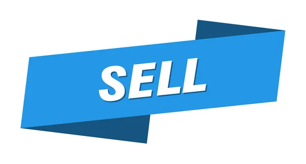 Vender Modelo Banner Vender Sinal Etiqueta Fita — Vetor de Stock
