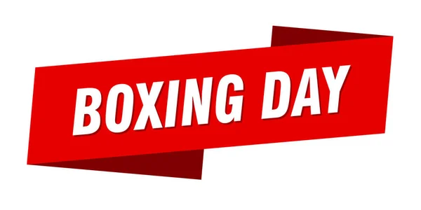 boxing day banner template. boxing day ribbon label sign