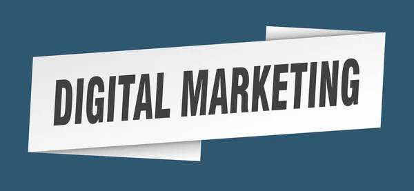 Banner Vorlage Für Digitales Marketing Digitales Marketing Etikettenband — Stockvektor