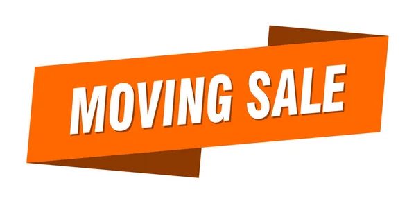 Moving Sale Banner Vorlage Bewegliches Verkaufsband Etikettenschild — Stockvektor