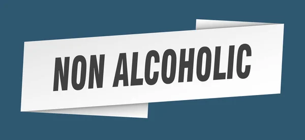 Αλκοολούχο Πρότυπο Banner Αλκοολούχο Σήμα Ετικέτα Κορδέλα — Διανυσματικό Αρχείο