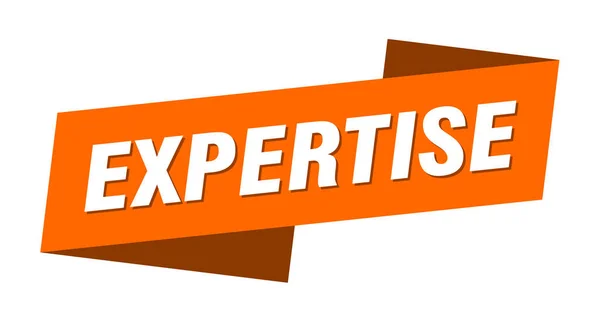 Expertis Banner Mall Expertis Band Etikett Tecken — Stock vektor