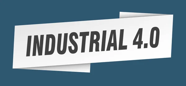 Modelo Banner Industrial Sinal Industrial Etiqueta Fita — Vetor de Stock