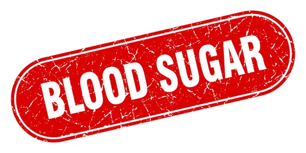 Señal Azúcar Sangre Azúcar Sangre Grunge Sello Rojo Etiqueta — Vector de stock