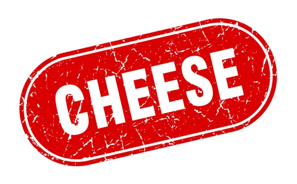 Τυρί Τυρί Grunge Κόκκινη Σφραγίδα Ετικέτα — Διανυσματικό Αρχείο
