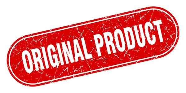 Orijinal Ürün Işareti Orijinal Grunge Kırmızı Pul Etiket — Stok Vektör