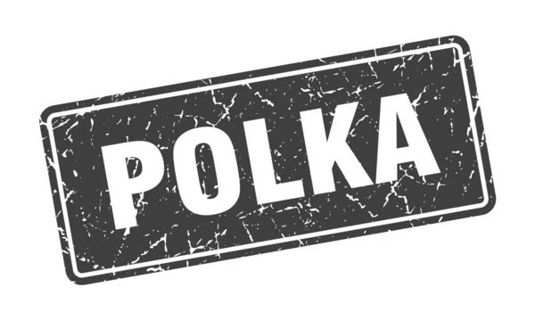 Штамп Польки Полька Винтажная Черная Этикетка Sign — стоковый вектор