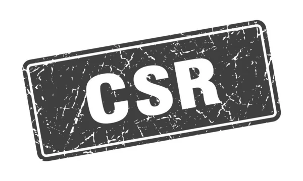 Csr Razítko Csr Vintage Black Label Podpis — Stockový vektor