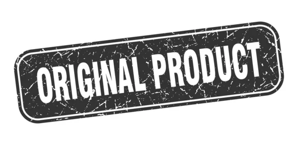 Oryginalna Pieczęć Produktu Oryginalny Produkt Kwadratowy Grungy Czarny Znak — Wektor stockowy