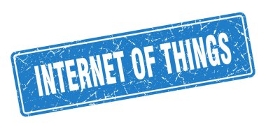 Nesnelerin interneti. Eski mavi etiketli şeylerin interneti. İmzala