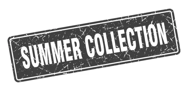 夏のコレクションスタンプ 夏コレクションヴィンテージブラックレーベル サインを — ストックベクタ