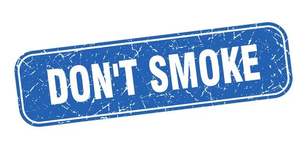Fumes Sellos Fumes Signo Azul Grueso Cuadrado — Archivo Imágenes Vectoriales