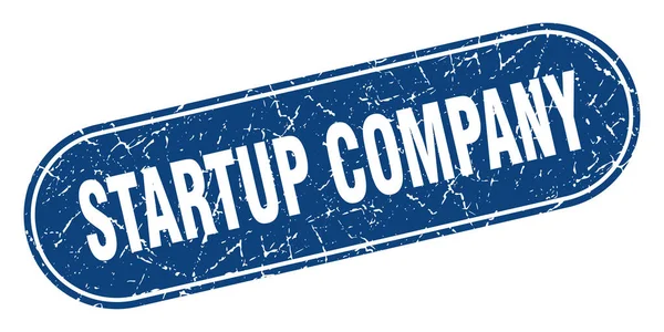 Startup Unternehmen Zeichen Startup Unternehmen Grunge Blue Stempel Etikett — Stockvektor