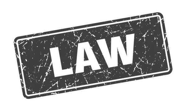 Law Stamp Law Vintage Black Label Sign — Stock Vector