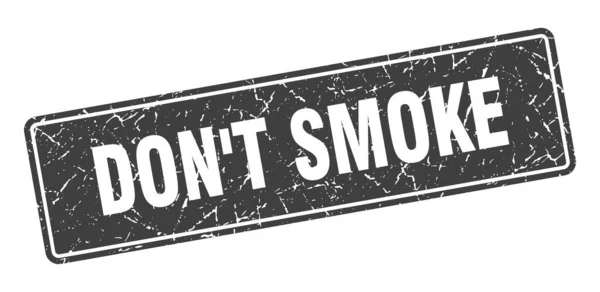 Geen Postzegel Roken Rook Geen Vintage Black Label Teken — Stockvector