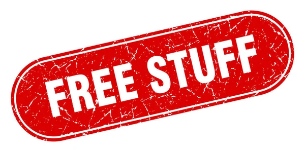 Знак Бесплатных Вещей Бесплатные Вещи Гранж Красный Штамп Лейбл — стоковый вектор