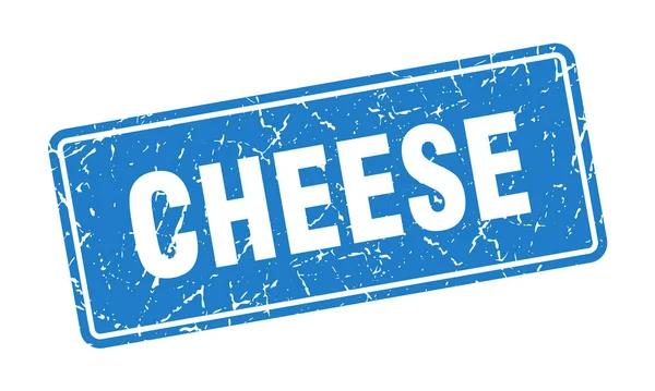 Käsemarke Käse Jahrgang Blauen Etikett Zeichen — Stockvektor