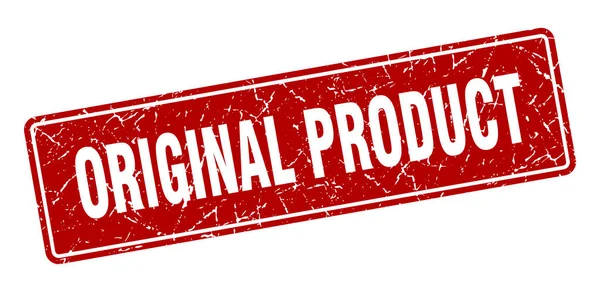Originalstämpel Ursprunglig Produkt Vintage Röd Etikett Underskrift — Stock vektor