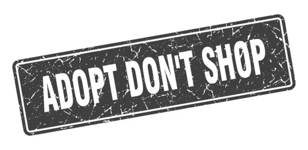 Adopt Don Shop Stamp Adopt Don Shop Vintage Black Label — Stock Vector