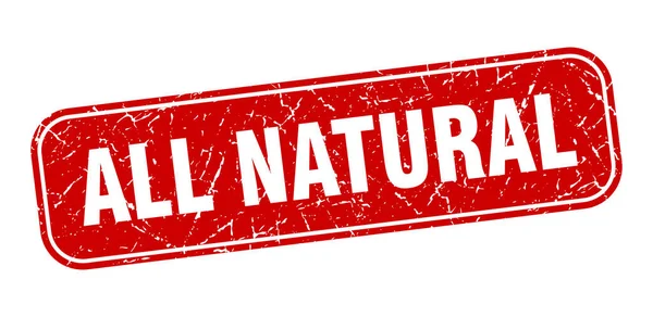 Натуральные Марки Природные Квадратные Грандиозный Красный Знак — стоковый вектор