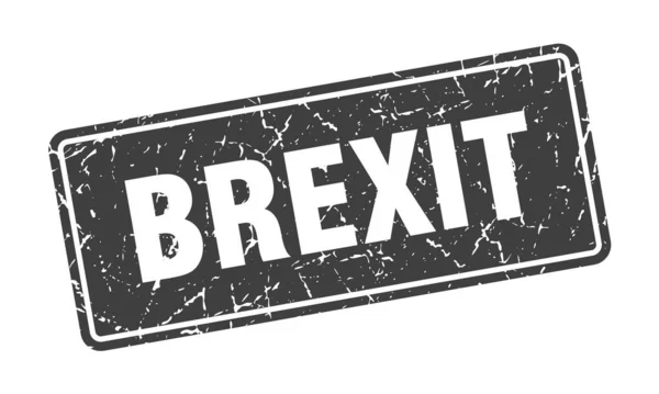 Timbre Brexit Brexit Vintage Étiquette Noire Signe — Image vectorielle
