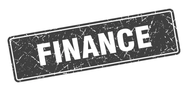 Timbre Financier Finance Vintage Black Label Signe — Image vectorielle