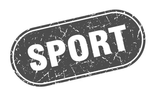 Sportbord Sport Grunge Zwarte Stempel Etiket — Stockvector