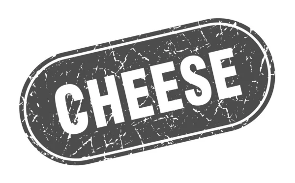 奶酪标志 奶酪发牢骚黑色邮票 — 图库矢量图片
